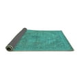 thumbnail image 2 of Ahgly Company Indoor Rectangle Oriental Turquoise Blue Industrial Area Rugs, 8' x 10', 2 of 4