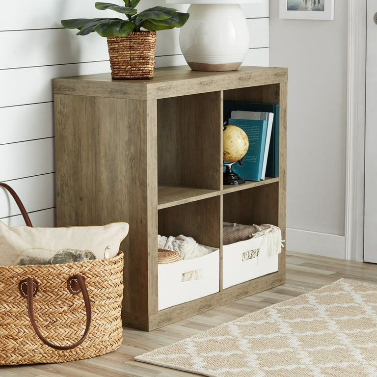 Better Homes & Gardens Square 4-Cube Organizer, Brown - Walmart.com