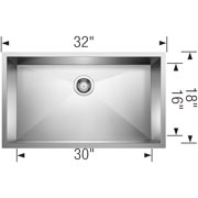 BLANCO PRECISION 16 Super Single Undermount