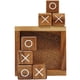 thumbnail image 3 of Tic Tac Toe para niños y adultos Mesa de centro Decoración de sala de estar y decoración de escritorio Juegos familiares Noche Juegos de mesa clásicos Madera Tamaño rústico 4 pulgadas, 3 of 5