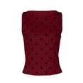 thumbnail image 6 of Tank Tops for Women Camisole Fashion Polka Print Round Neck Soft Comfortable Wear Blouse Tee Shirt Trendy Sleeveless Summer Tops Clothes Outfits 2025, 6 of 7