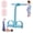 Blue, variant on Gentle Gains Exercise Band, Foot Pedal Resistance Band, Sit-Up Training Equipment, Multifunction Adjustable Tension Rope for Ab Workout, Weight Loss, Yoga & Home Fitness
