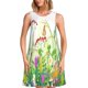 thumbnail image 1 of Fotbe Plants and Insects Vestido de Verano sin Mangas para Mujer – Vestido Midi Línea A, Estilo Camiseta Floral, Vestido Playero Casual y Fluido, 1 of 7