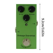 Multi-Effects Guitar Pedal - Distortion/Delay/Tremolo, Metal Chassis, Portable, for Guitar Practice/Live