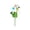 F, variant on Wrought Iron Outdoor Garden Decor with Artificial Turf Yard Courtyard Ground Insert Ornament