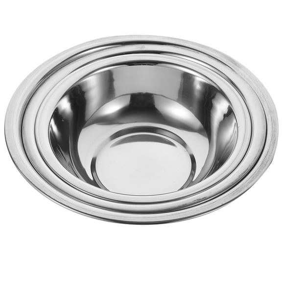 3 Pcs Stainless Steel Mixing Bowls Large Bowl Face Washing Basin Salad Mixing Bowls