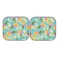 thumbnail image 7 of Kll Cute Pineapples Windshield Sun Shade 2-Piece Foldable Car Front Window Sunshade For Most Sedans Suv Truck - Auto Sun Blocker Visor Protector Blocks Max Uv Rays - Large, 7 of 7