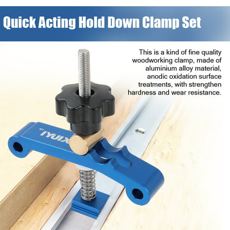 Fast Acting Hold Down Clamp Set Aluminum Alloy T Slot T Track Clamp Diy Woodworking Tools Walmart Canada