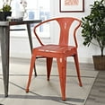 thumbnail image 4 of Side Dining Chair, Red, Metal, Kitchen Cafe Bistro Hospitality Restaurant, Modern Contemporary HB32812, 4 of 4