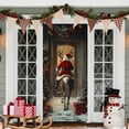 thumbnail image 6 of Christmas Holiday Door Decor with Santa Motif, 35x71 Inch Door Cover Banner for Spreading Festive Cheer, 6 of 6