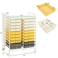 thumbnail image 3 of Costway 20 Drawer Rolling Storage Cart Tools Scrapbook Paper Office School Organizer, 3 of 10