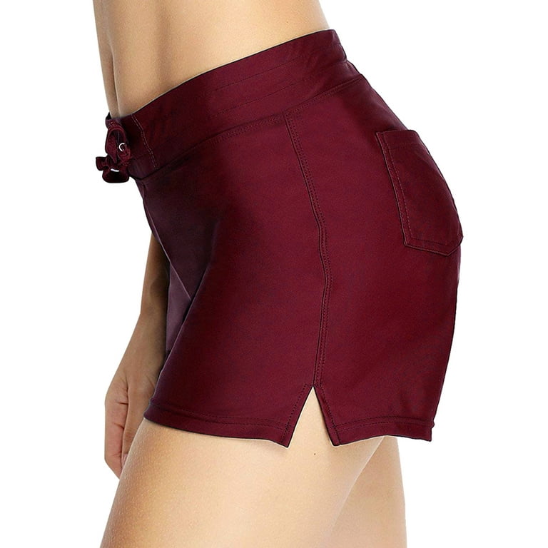S XXL Women High Waisted Swimsuit Bottoms Swim Shorts Bikini Tankini Bottoms Ladies Girls Beach Shorts Swim Briefs Swimming Pants Swimwear Beachwear
