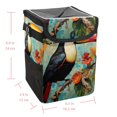 thumbnail image 5 of Toucan Foldable, with Lid, Leak-proof, Hanging Car Trash Can Garbage Can Container for Automobile, Trash Can for Car Organizer and Storage Bag, 5 of 6