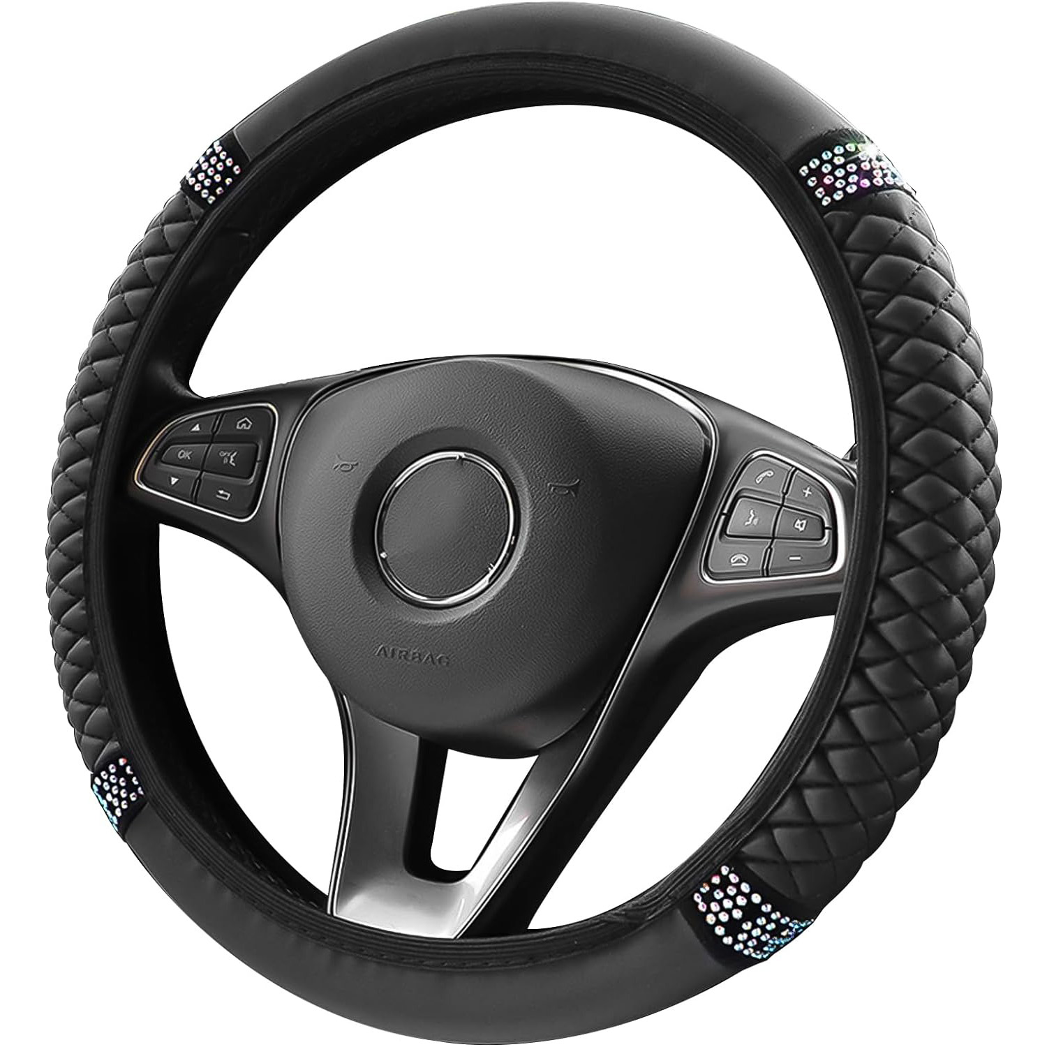 Sentryse Leather Steering Wheel Cover, Universal 15 Inch photo 3