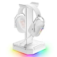 thumbnail image 5 of Soporte para auriculares Soporte de exhibición para auriculares de escritorio Soporte vertical Percha blanca, 5 of 5