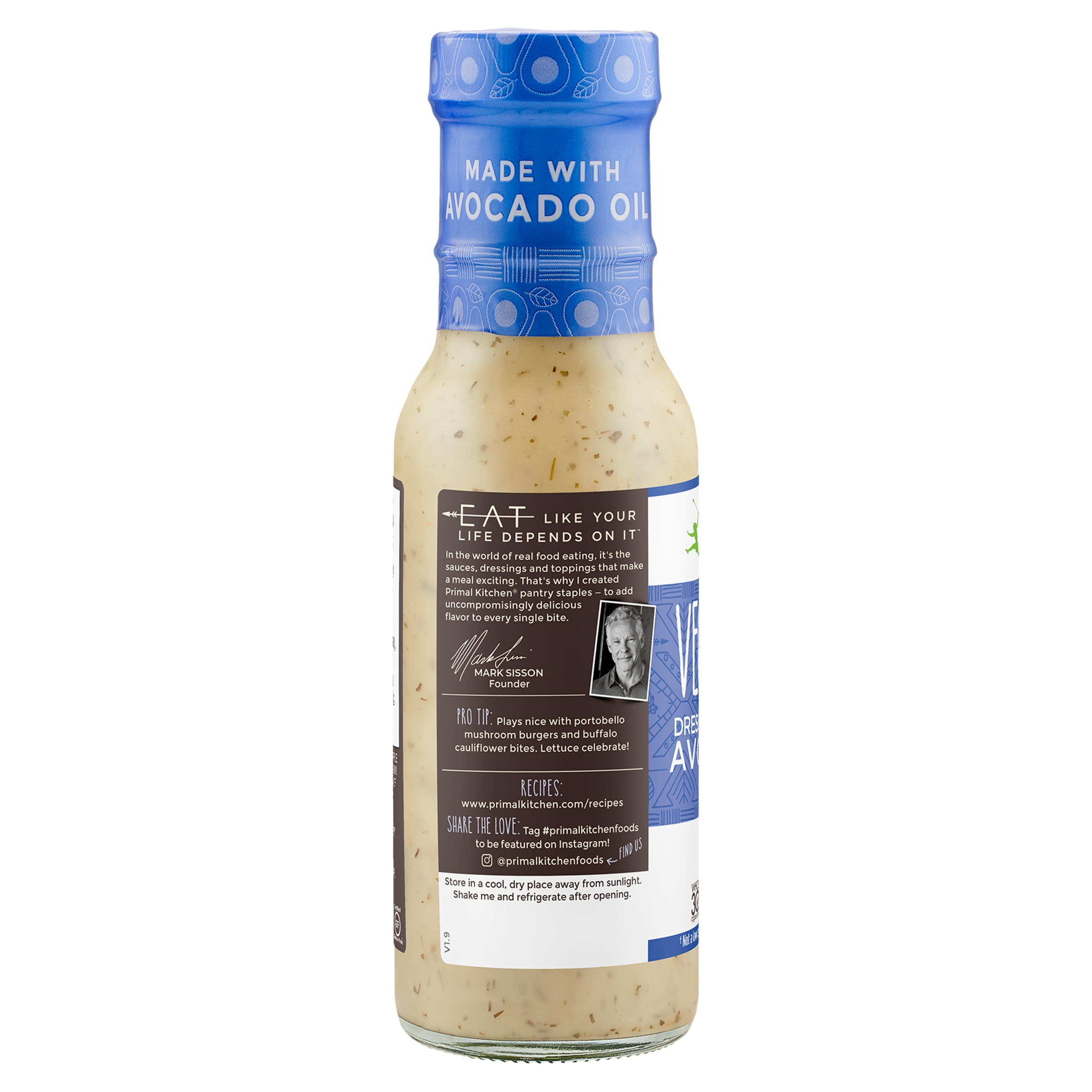 Primal Kitchen Vegan Ranch Dressing Marinade 8 Fl Oz Walmart Com Walmart Com
