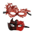 thumbnail image 5 of Abbraccia Masquerade Couple Set Cosplay Costume Accessories Halloween for Stage Performance Musical Party Night Club Dress up Red, 5 of 9