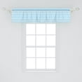 thumbnail image 2 of Ambesonne Antique Window Valance, Sealife Aqua Zig Zag, 54" X 12", Pale Blue Pale Blue, 2 of 3