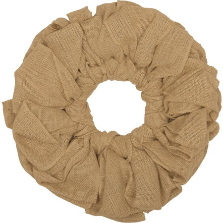 Year Round Wreath Ideas Natural Tan Farmhouse Christmas Decor Burlap Wreath Twine Jute Metal Frame Round 15