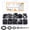 Black, variant on 650 Pcs Nylon washers, White Flat Plastic Spacers Washers, Assorted Round Tap Seals Gaskets Rings Washers for Plumbing, Screws Bolts, 5-20mm, M2/M2.5/M3/M4/M5/M6/M8/M10