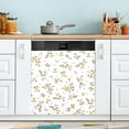 thumbnail image 4 of Magnetic Dishwasher Stickers Floral White Wildflowers Kitchen Dishwasher Cover Sticker, Panel Decal Home Cabinet Appliances Stickers 20in W x 26in H Home Decor, 4 of 5