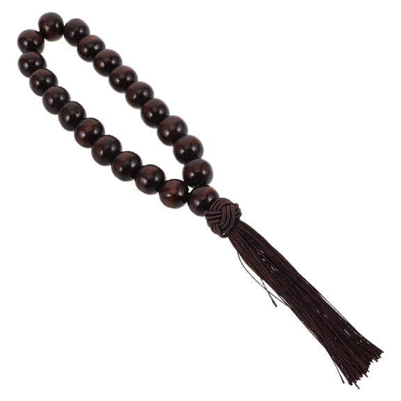 FESTFENDS 1Set Elegant Design Ebony Round Beads Bracelet for Meditation Aid Blessing for Safety Buddha Bracelets