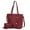 Red, variant on MKF Collection Emery Vegan Leather Women's Tote Bag with Wallet - 2 pieces by Mia K- Red