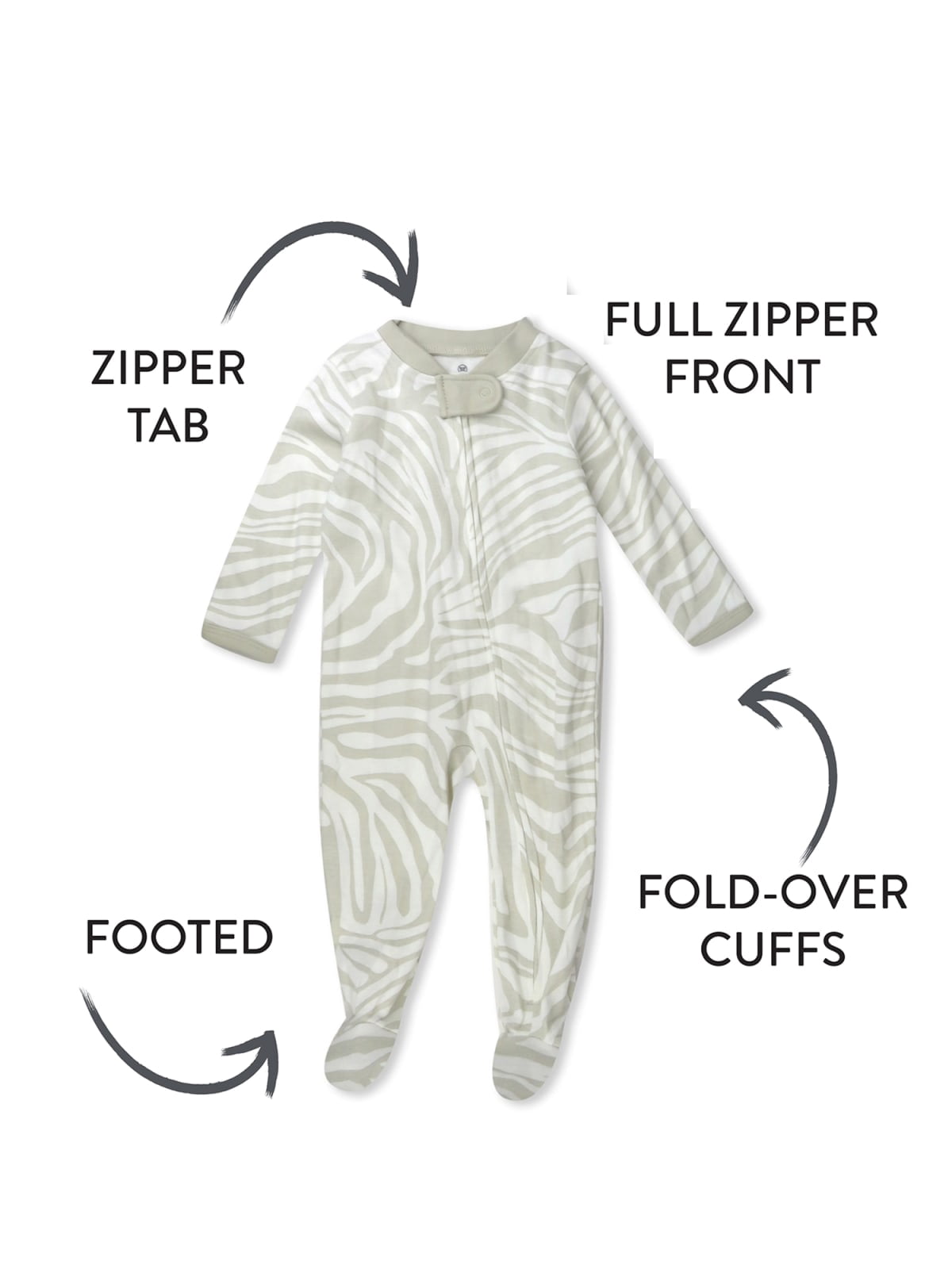 Honest Baby Clothing Organic Cotton Boy/Girl Long Sleeve Sleep N Play, Newborn to 9 Months