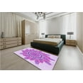 thumbnail image 5 of Ahgly Company Machine Washable Indoor Rectangle Transitional Blossom Pink Area Rugs, 4' x 6', 5 of 7