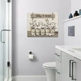 thumbnail image 6 of Farmhouse Bathroom Floral Wall Art Country Cotton Pictures Wall Decor Bathroom Rustic Floral Canvas Painting Prints Franed Modern Home for Kitchen Bathroom Restroom Bedroom Living Room 16"x12", 6 of 6