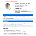 thumbnail image 2 of Fuel Filter - Compatible with 2007 - 2009 Mercedes-Benz ML320 2008, 2 of 2