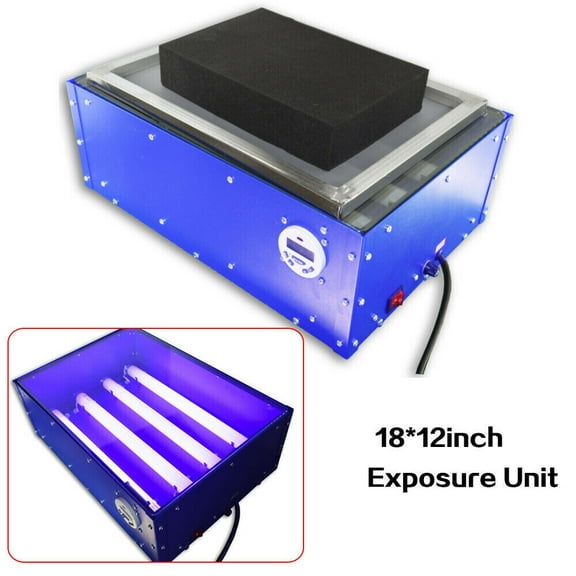 Miumaeov Screen Printing Exposure Unit 18"x12" Silk Screen Printing Machine LED Tube Plate Maker 60W 110V