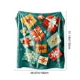 thumbnail image 3 of Christmas Flannel Throw Blanket 51x39 Inches, Soft Polar Fleece Blanket with Holiday Digital Print, Warm Lightweight Blanket for Couch, Bed, and Sofa During Winter Season, 3 of 7