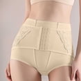 thumbnail image 2 of HVOBTTY Women's Briefs High Waist Adjustable Button Waist Control Soft Shaping Hip Lining Base Underwear, 2 of 5