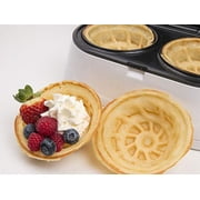 Double Waffle Bowl Maker by StarBlue - White - Make Bowl Shapes Belgian Waffles in Minutes