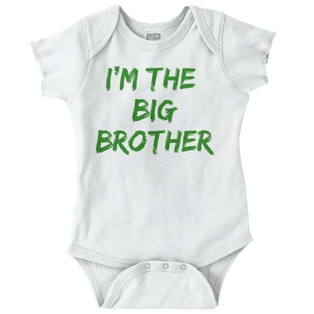 

Brother Newborn Infant Bodysuits For Boys Big Older Son Birthday Shower Gift