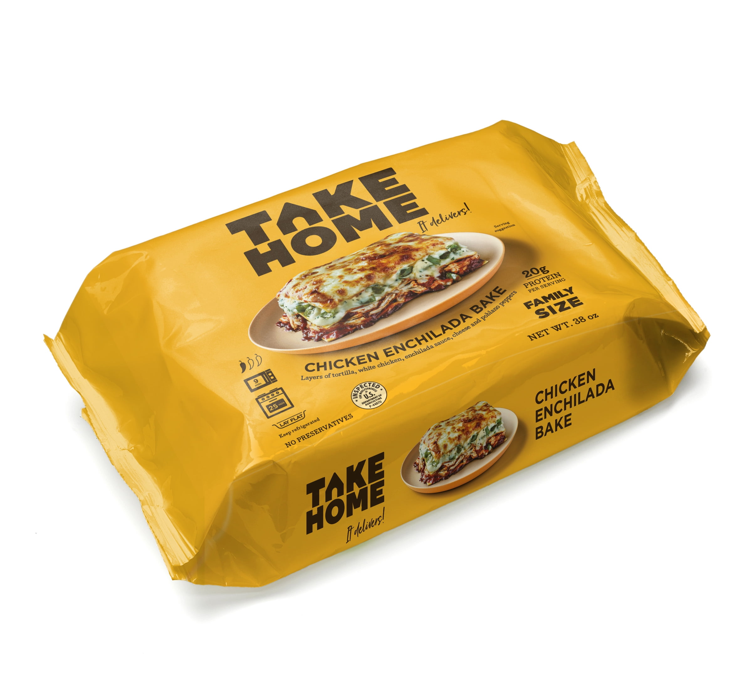 Take Home Tonight Chicken Enchilada Bake, Family Size, 38 oz, Refrigerated