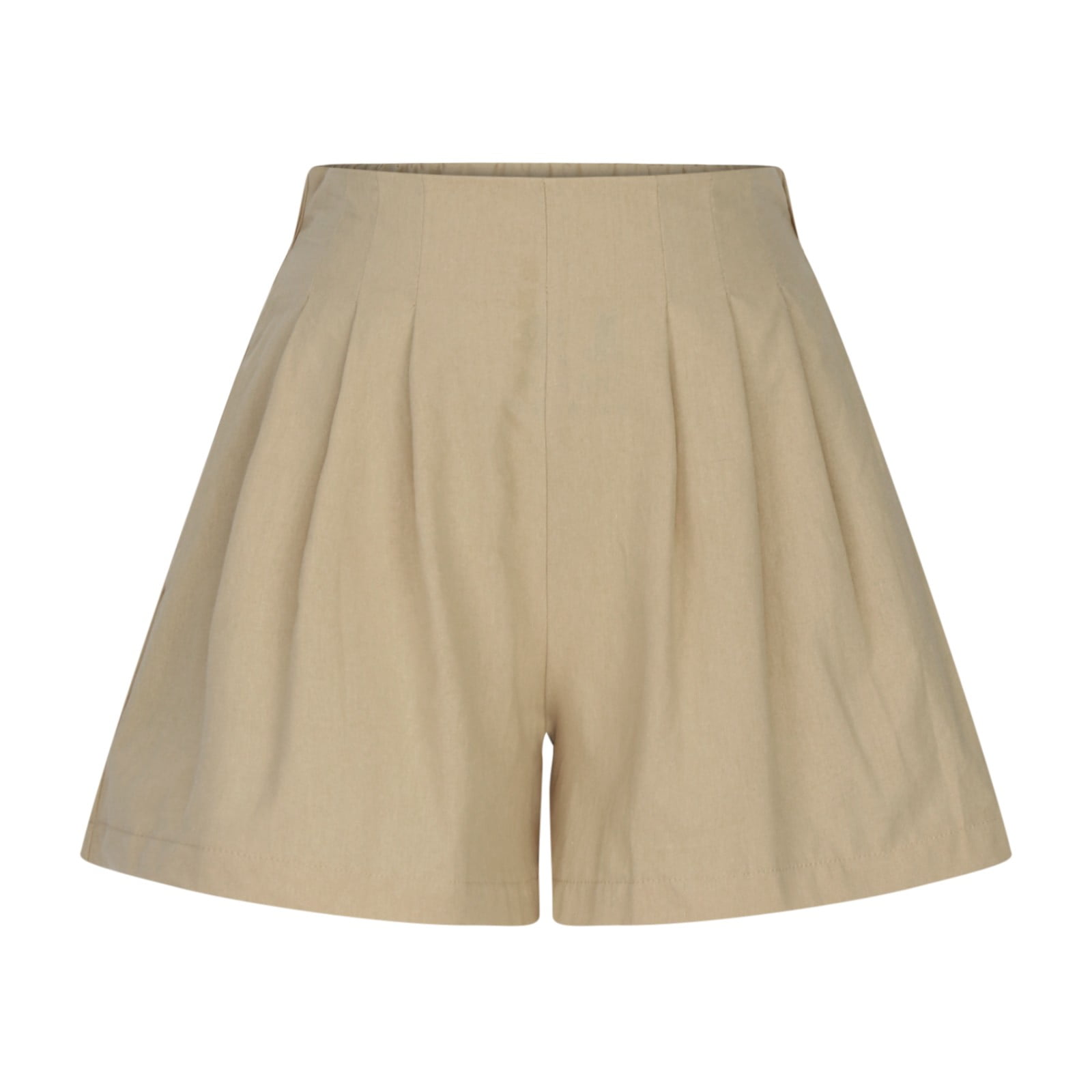 WTXUE Pleated Shorts Women, Flared Women Summer Cotton