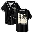 thumbnail image 2 of Josiah Queen Dusty Bibles Merch Baseball Jersey Shirt V-Neck Women Men Short Sleeve Streetwear Clothes, 2 of 3