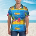 thumbnail image 2 of Balery Submarine And Landscape Camisas hawaianas de manga corta para hombre, camisas playeras de corte holgado, camisas de vacaciones con botones,Large, 2 of 7