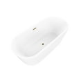 thumbnail image 3 of Vanity Art 54" Acrylic Freestanding Soaking Bathtub, 3 of 7