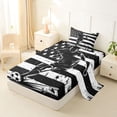 thumbnail image 2 of Erosebridal Sport Soccer Gaming Twin Sheet Sets 3pcs for Kids Boys,Teens Abstract US Flag Bedding,Lightweight Room Decor, 2 of 5