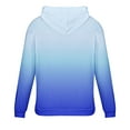 thumbnail image 3 of ShomPort Men's Fall Fashion Hoodies Long Sleeve Gradient Color Sweatshirt with Pocket and Drawstring Hood, 3 of 4