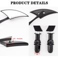 thumbnail image 3 of Chrome Motorcycle Spear Blade Rear View Mirrors for Davidson Cruiser Choppers Bobber Bike, 3 of 7