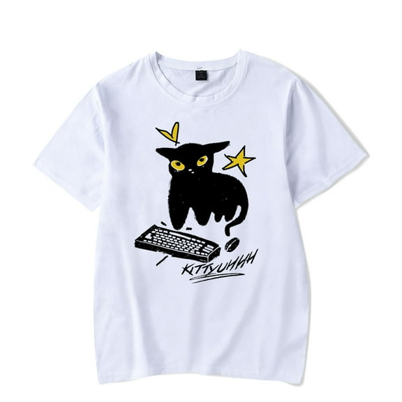 Caseoh Kittyuh T-shirt Women Men Crewneck Short Sleeve Tee Casual Fashion Tops