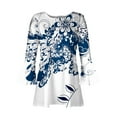thumbnail image 4 of Ichuanyi liquidación femenina moda impresas impresas cascas en v con cuello corto cubo de camisetas sueltas de manga suelta ICHUANYI WER202308214658, 4 of 4