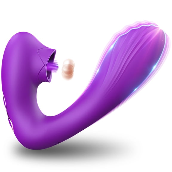 Vibrator for Women, Vibrator with 5 Vibration & 5 Licking Modes, Rechargeable Sex Toy for Women G Spot Vibrator Pleasure, Adult Sex Toys for Women and Couple
