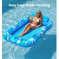 thumbnail image 2 of Tumbona inflable para piscina Dsquu 196x122 cm con rociado refrescante, 2 of 9