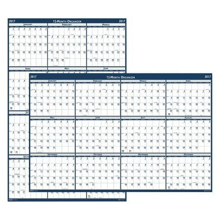 House of Doolittle Recycled Laminated Write-On/Wipe-Off Jumbo Yearly Wall Calendar, 66 x 33, (Best Write Offs For Small Business)