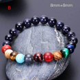 thumbnail image 2 of Universe Solar System Bracelet Natural Stone Eight Planets Bangle Jewelry Gift, 2 of 6